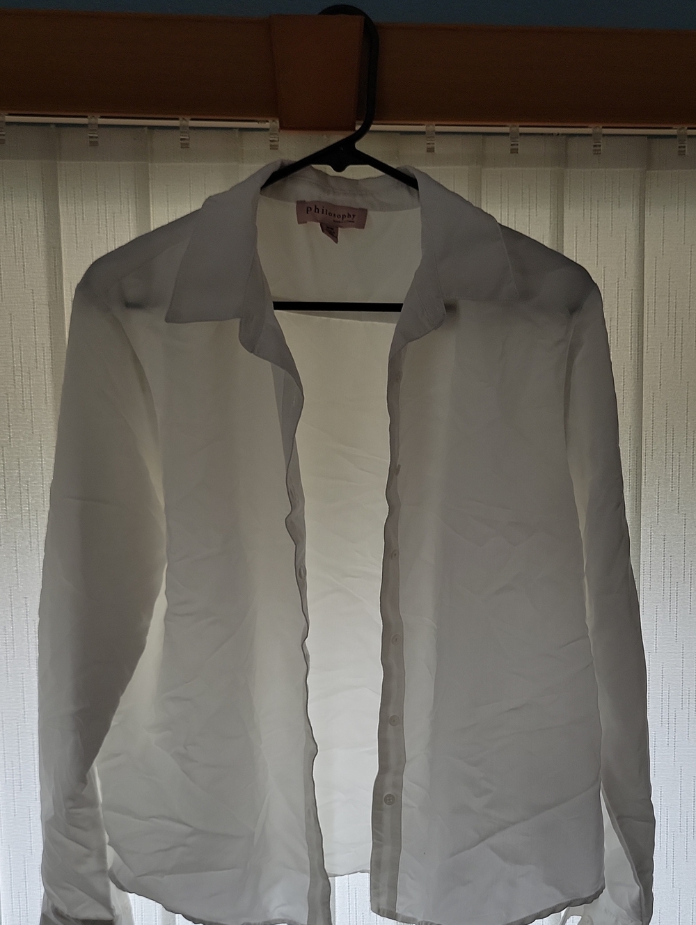 Philosophy White Button-Down Shirt